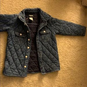 Diamond quilted Jean jacket